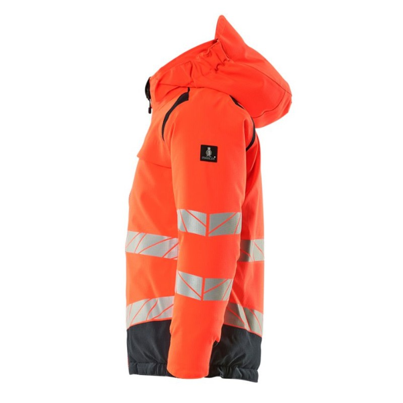 Mascot Safe 19935 Winter Jacket For Children Hi-vis Red / Dark Navy