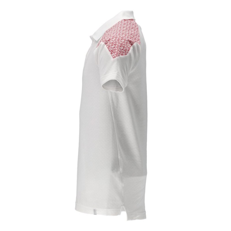Mascot Food & Care 20083 Polo Shirt White Traffic Red