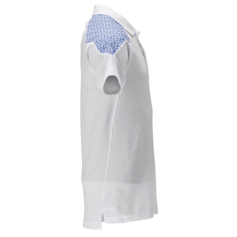 Mascot Food & Care 20083 Polo Shirt White Azure Blue
