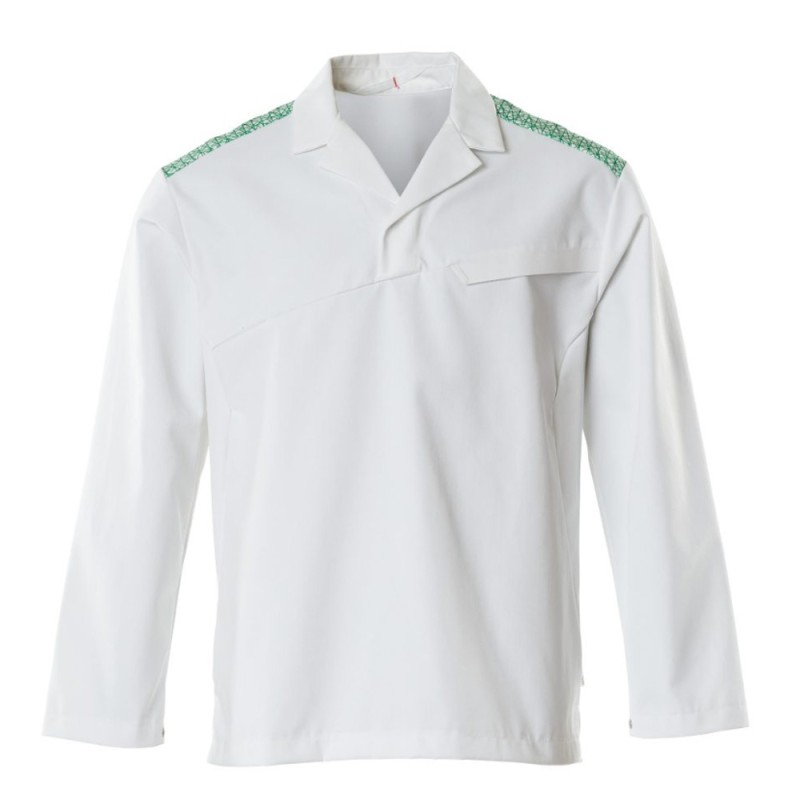 Mascot Food & Care 20252 Smock White Grass Green