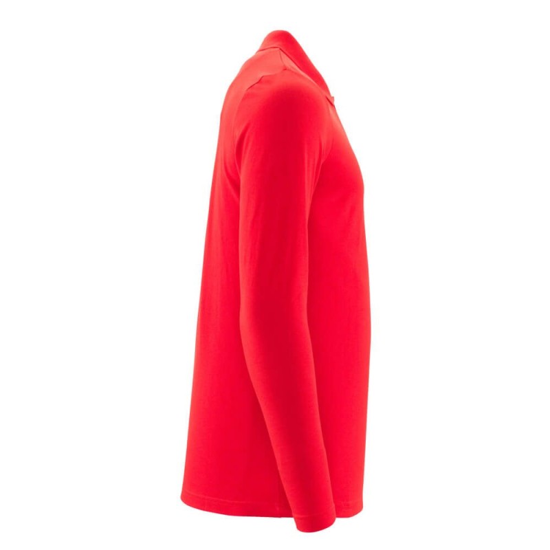 Mascot Crossover Prowash Polo Shirt Long-sleeved Traffic Red
