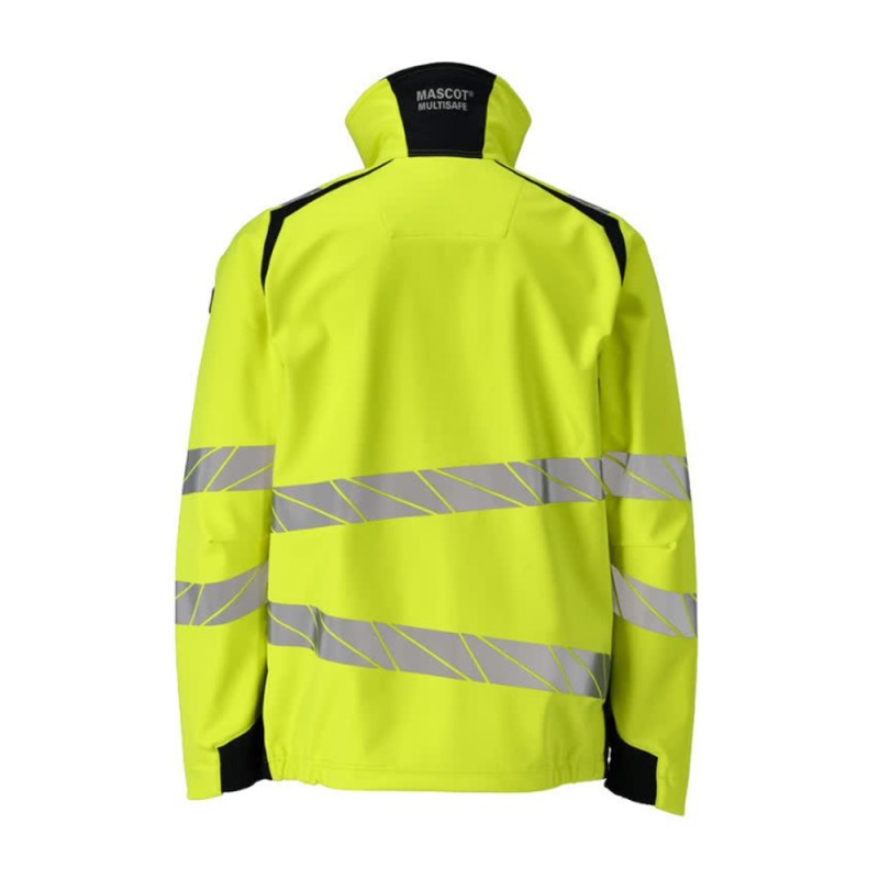 Mascot Accelerate 21002 Hi-Vis Yellow / Dark Navy Softshell Jacket