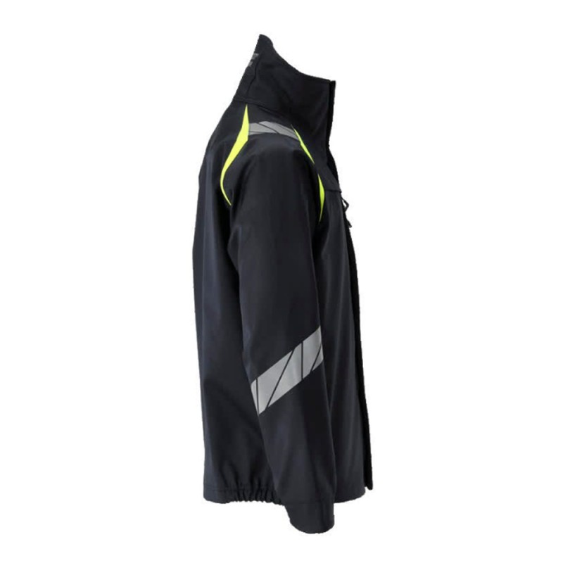 Mascot Accelerate 21202 Flame Retardant Softshell Jacket Dark Navy / Hi-Vis Yellow