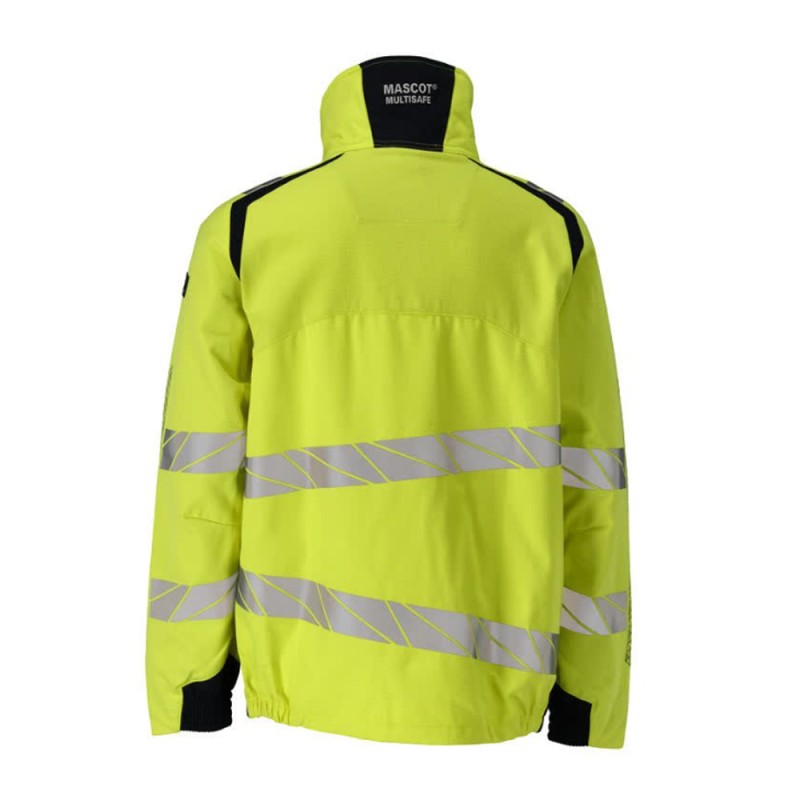 Mascot Accelerate 21309 Flame Retardant Jacket Hi-Vis Yellow / Dark Navy