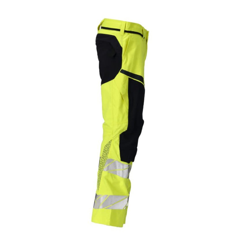 Mascot Accelerate 21379 Flame Retardant Trousers Hi-Vis Yellow / Dark Navy