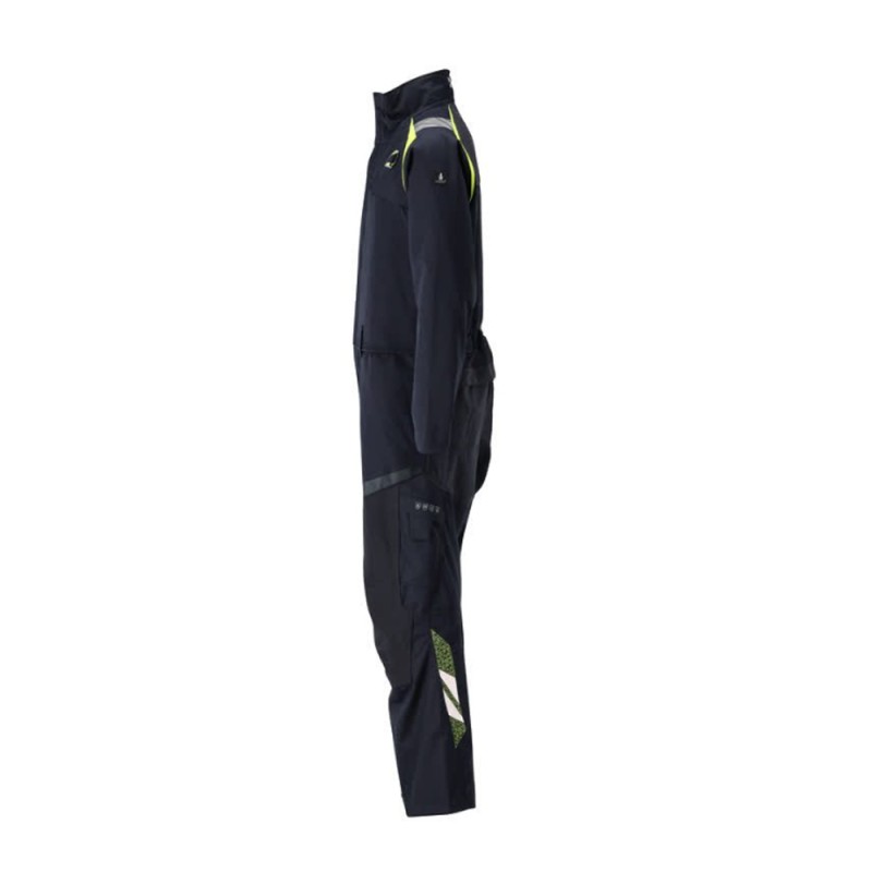 Mascot Accelerate 21519 Flame Retardant Boilersuit Dark Navy / Hi-Vis Yellow