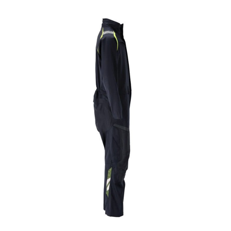 Mascot Accelerate 21519 Flame Retardant Boilersuit Dark Navy / Hi-Vis Yellow