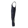 Mascot Accelerate 21569 Flame Retardant Bib & Brace Dark Navy / Hi-Vis Yellow