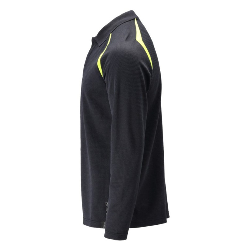 Mascot Accelerate Multisafe 21583 Polo Shirt Navy Hi-Vis Yellow
