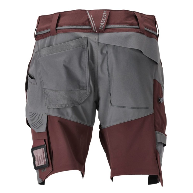 Mascot Customized 22149 Stretch Shorts Bordeaux/Grey