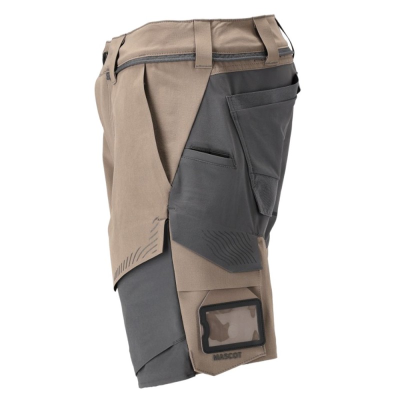 Mascot Customized 22149 Stretch Shorts Sand/Grey
