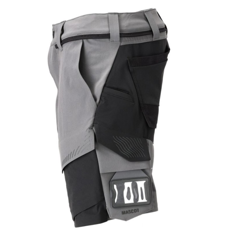 Mascot Customized 22149 Stretch Shorts Grey/Black
