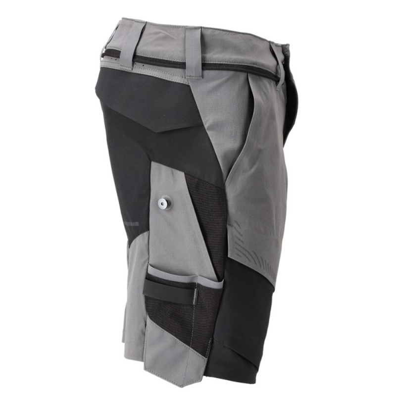 Mascot Customized 22149 Stretch Shorts Grey/Black