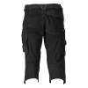 Mascot Customized 22249 3/4 Length Trousers With Kneepad Pockets Black