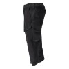 Mascot Customized 22249 3/4 Length Trousers With Kneepad Pockets Black