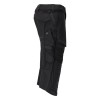 Mascot Customized 22249 3/4 Length Trousers With Kneepad Pockets Black