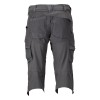 Mascot Customized 22249 3/4 Length Trousers With Kneepad Pockets Stone Grey