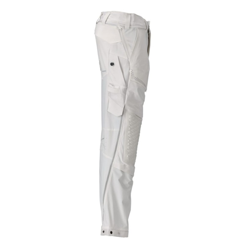 Mascot Customized 22279 Pants With Kneepad Pockets White
