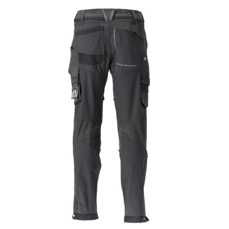 Mascot Customized 22279 Pants With Kneepad Pockets Black