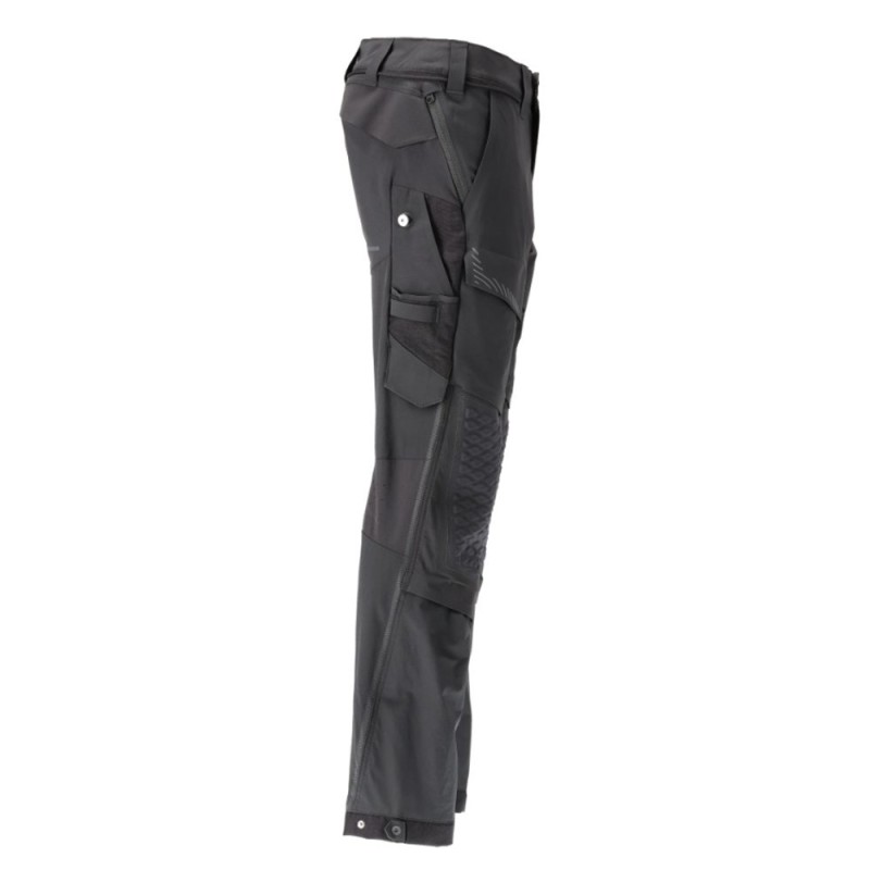 Mascot Customized 22279 Pants With Kneepad Pockets Black
