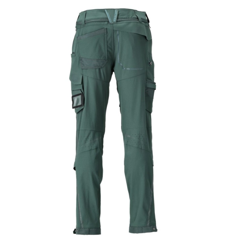 Mascot Customized 22279 Pants With Kneepad Pockets Green