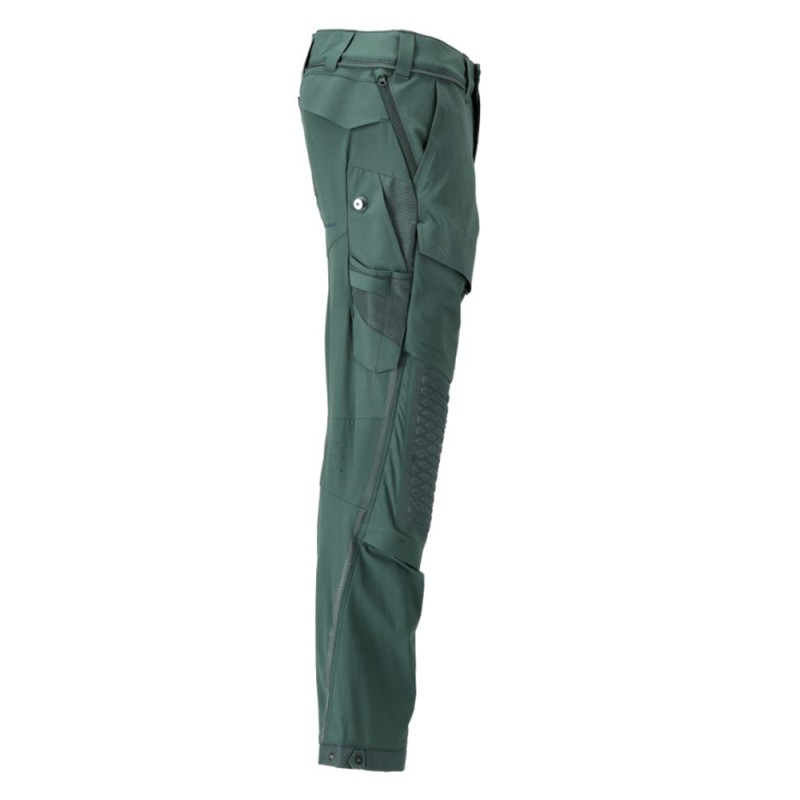 Mascot Customized 22279 Pants With Kneepad Pockets Green