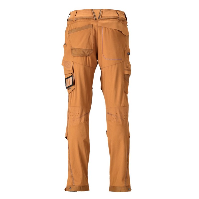 Mascot Customized 22279 Pants With Kneepad Pockets Brown