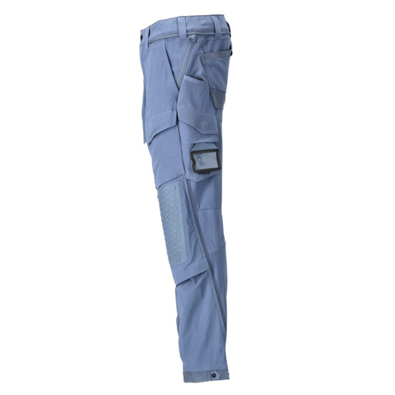 Mascot Customized 22279 Pants With Kneepad Pockets Blue
