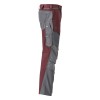 Mascot Customized 22379 Pants With Kneepad Pockets Bordeaux/Grey