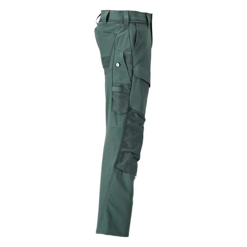 Mascot Customized 22379 Pants With Kneepad Pockets Green