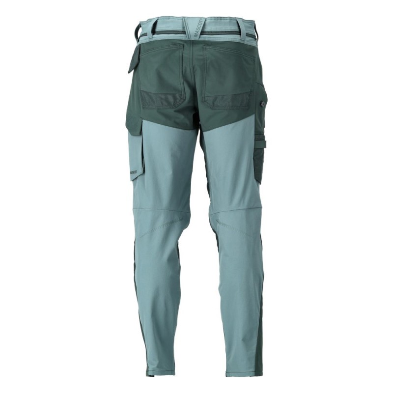 Mascot Customized 22379 Pants With Kneepad Pockets Light Green