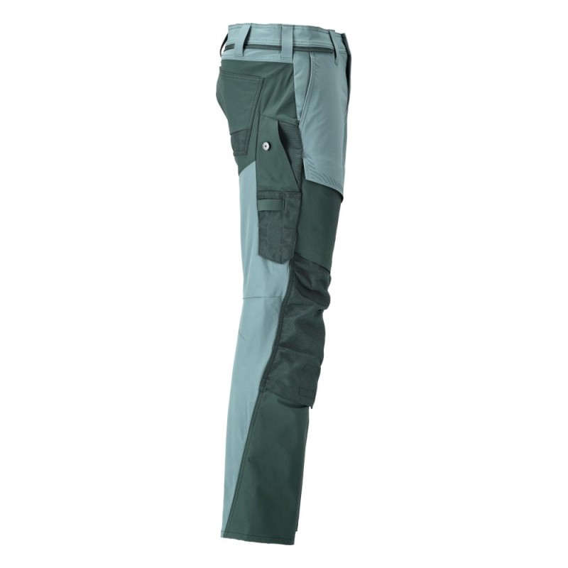 Mascot Customized 22379 Pants With Kneepad Pockets Light Green