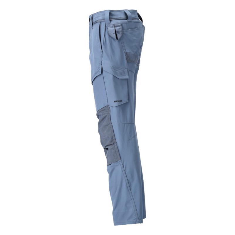 Mascot Customized 22379 Pants With Kneepad Pockets Blue