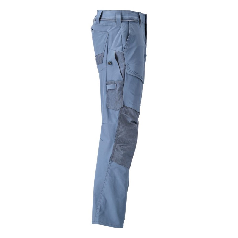 Mascot Customized 22379 Pants With Kneepad Pockets Blue