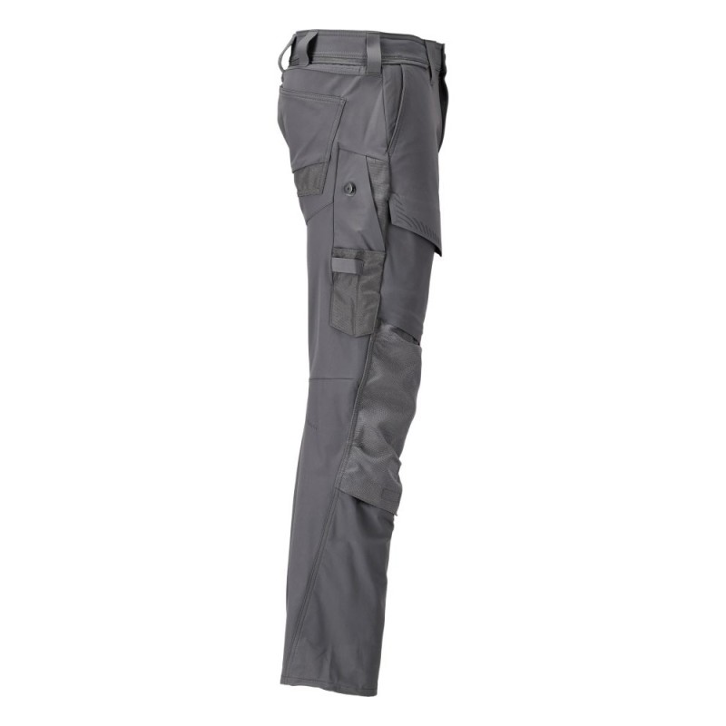 Mascot Customized 22379 Pants With Kneepad Pockets Grey