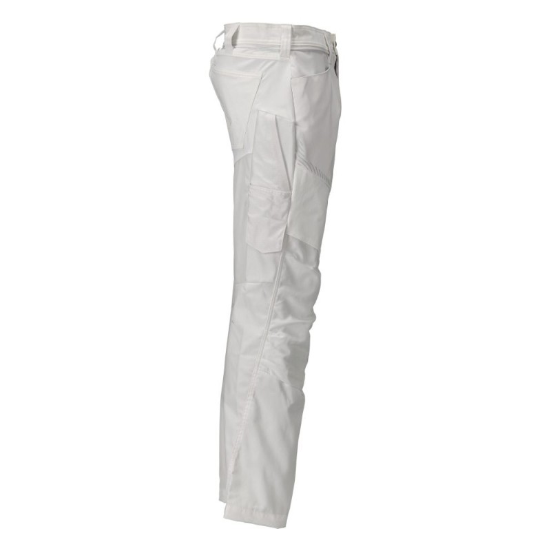 Mascot Customized 22479 Trousers With Kneepad Pockets White