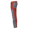 Mascot Customized 22479 Trousers With Kneepad Pockets Red Autumn Stone Grey