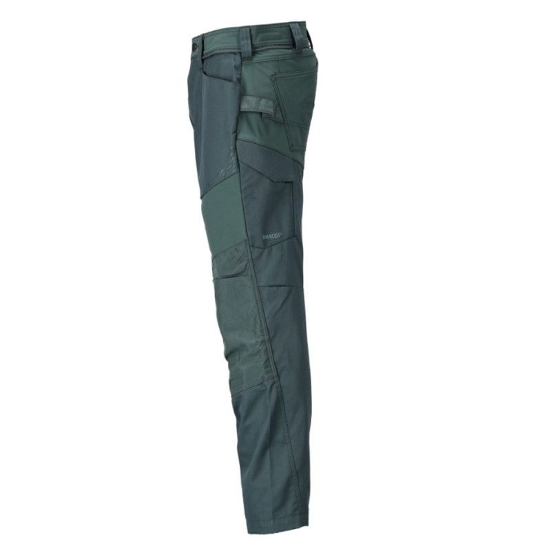 Mascot Customized 22479 Trousers With Kneepad Pockets Forest Green