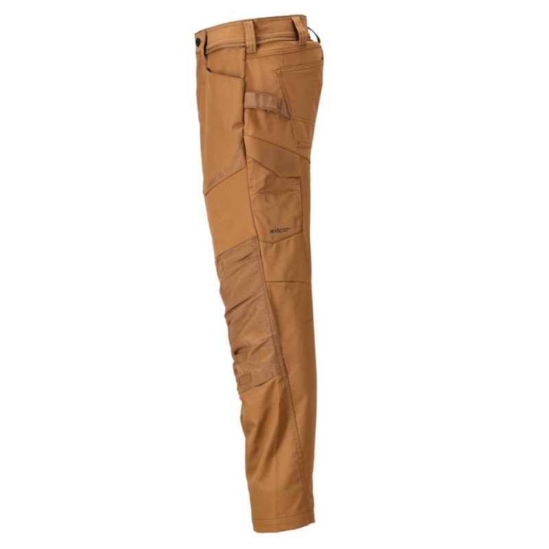 Mascot Customized 22479 Trousers With Kneepad Pockets Nut Brown