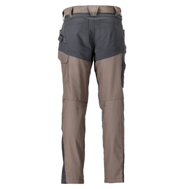 Mascot Customized 22479 Trousers With Kneepad Pockets Dark Sand Stone Grey