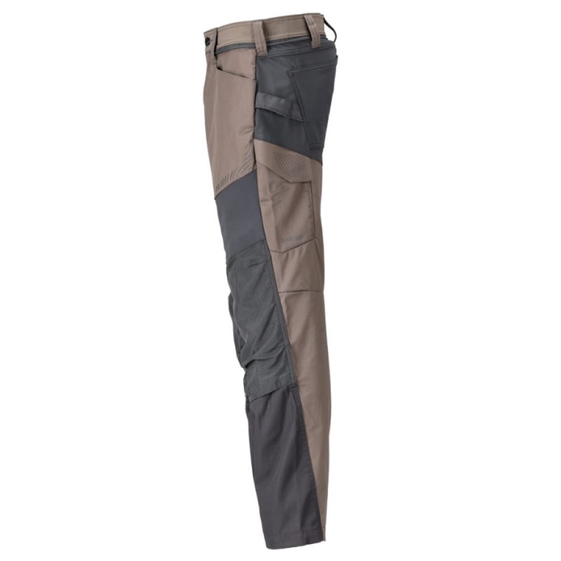 Mascot Customized 22479 Trousers With Kneepad Pockets Dark Sand Stone Grey