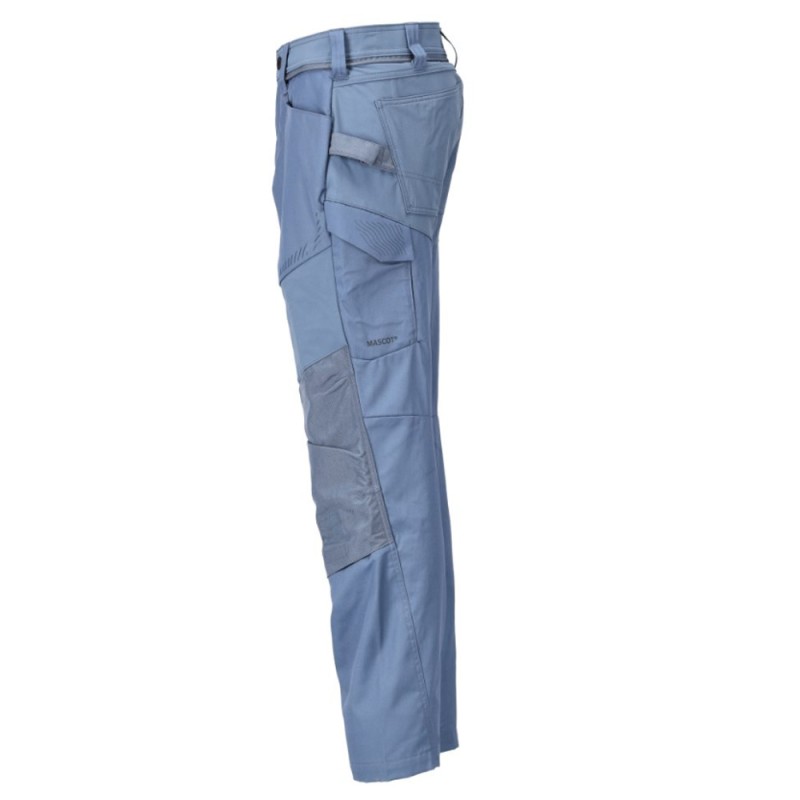 Mascot Customized 22479 Trousers With Kneepad Pockets Stone Blue