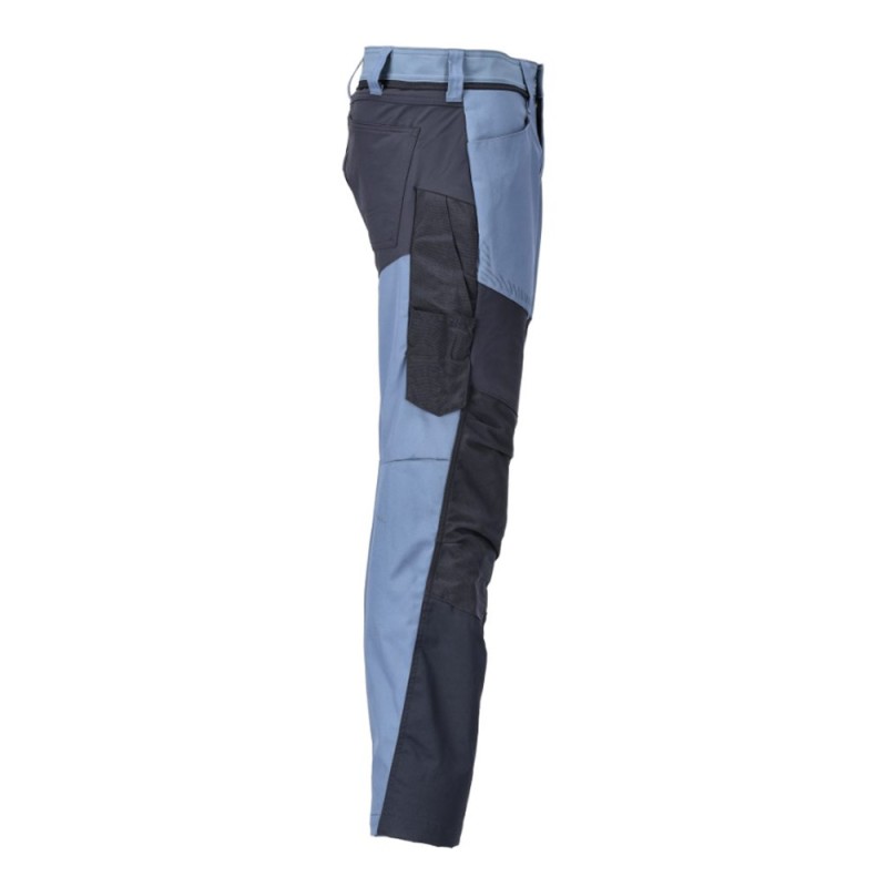 Mascot Customized 22479 Trousers With Kneepad Pockets Stone Blue Dark Navy