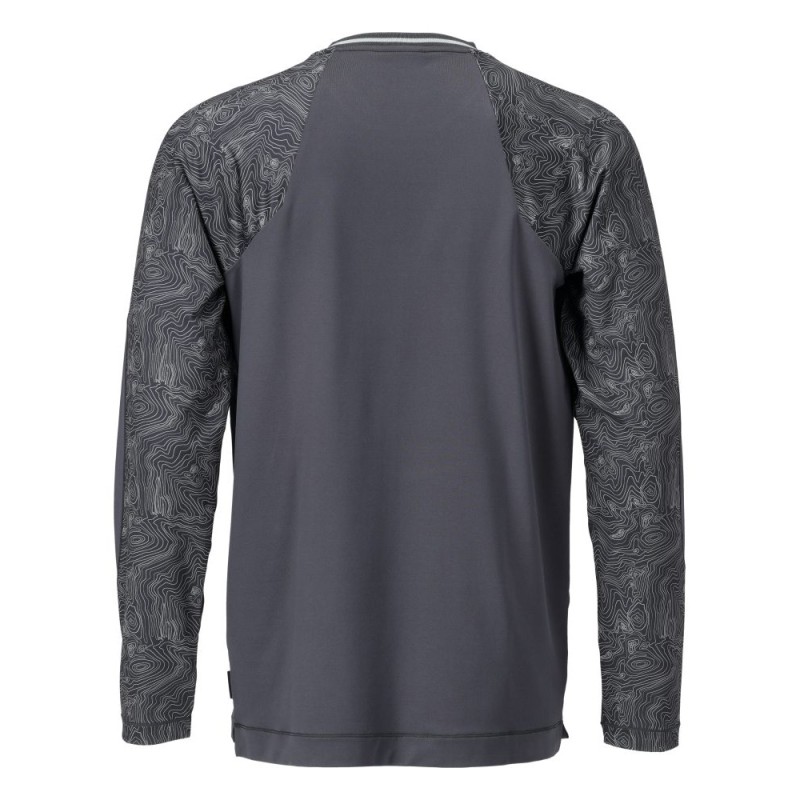 Mascot Customized 22481 Long Sleeve T-Shirt Stone Grey