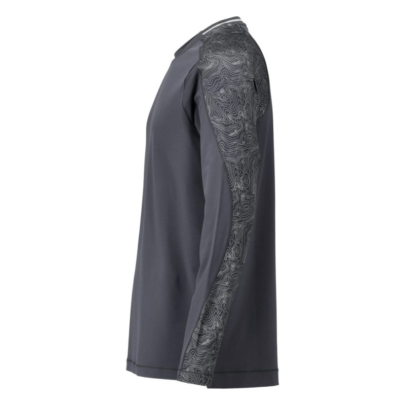 Mascot Customized 22481 Long Sleeve T-Shirt Stone Grey