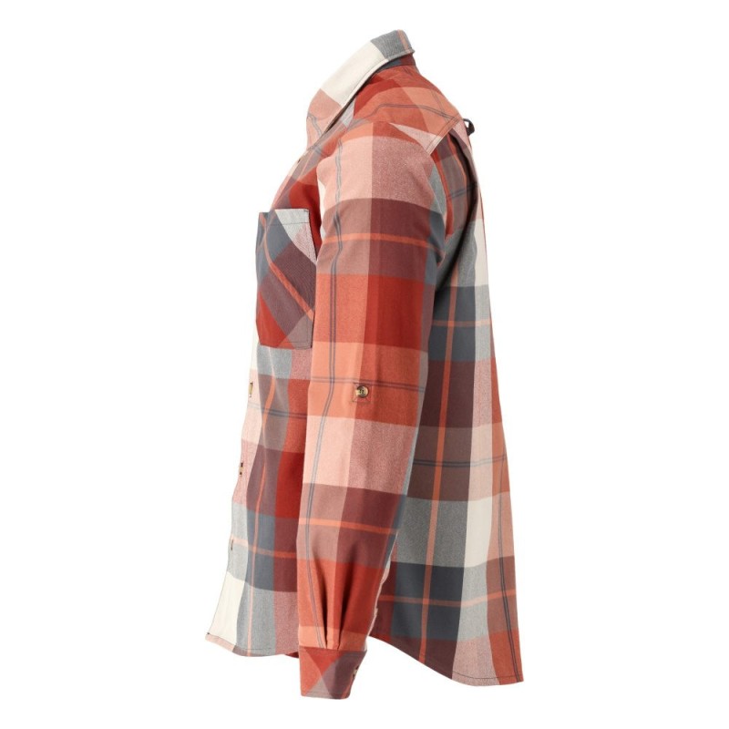 Mascot Customized 22904 Flannel Shirt Red Checked