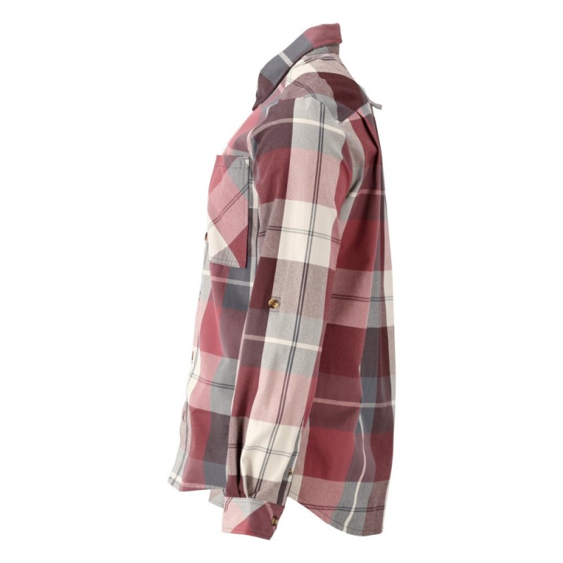 Mascot Customized 22904 Flannel Shirt Bordeaux Checked