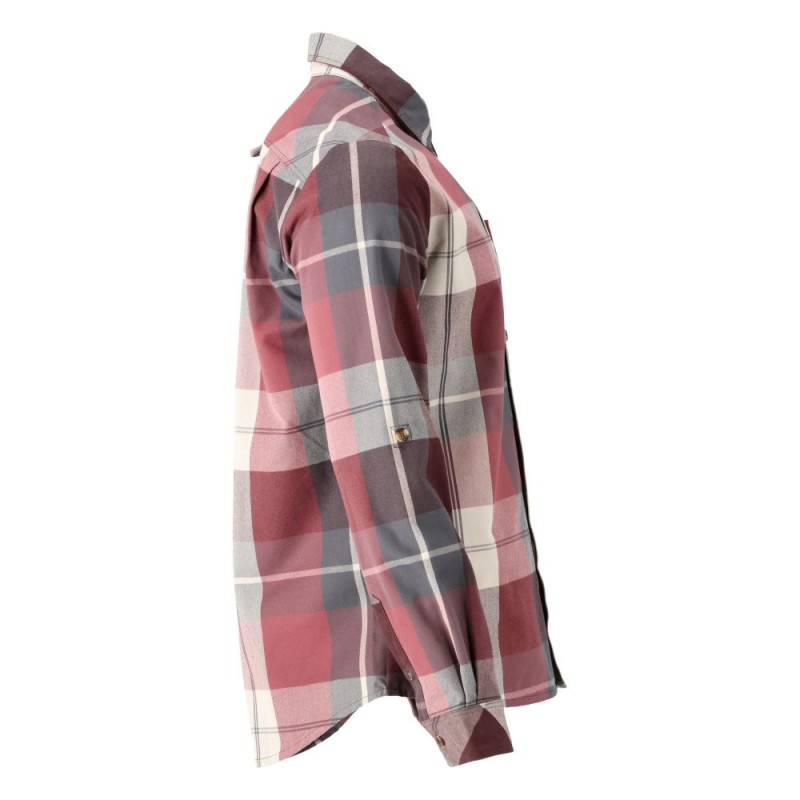 Mascot Customized 22904 Flannel Shirt Bordeaux Checked