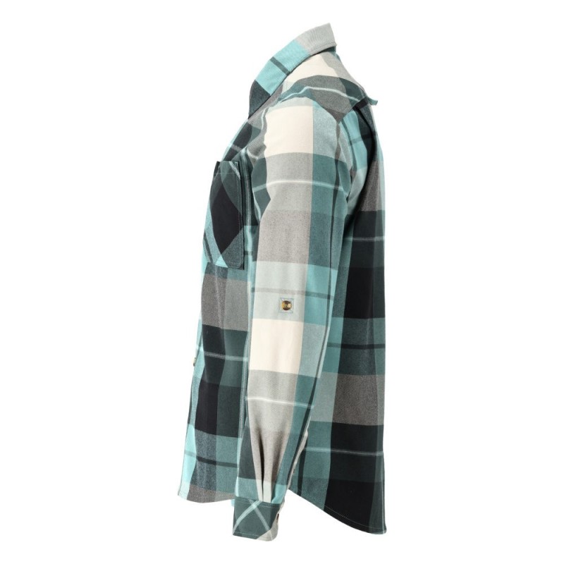 Mascot Customized 22904 Flannel Shirt Green Checked