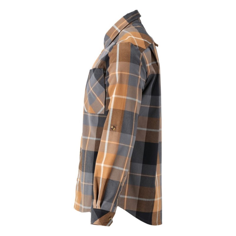 Mascot Customized 22904 Flannel Shirt Brown Checked